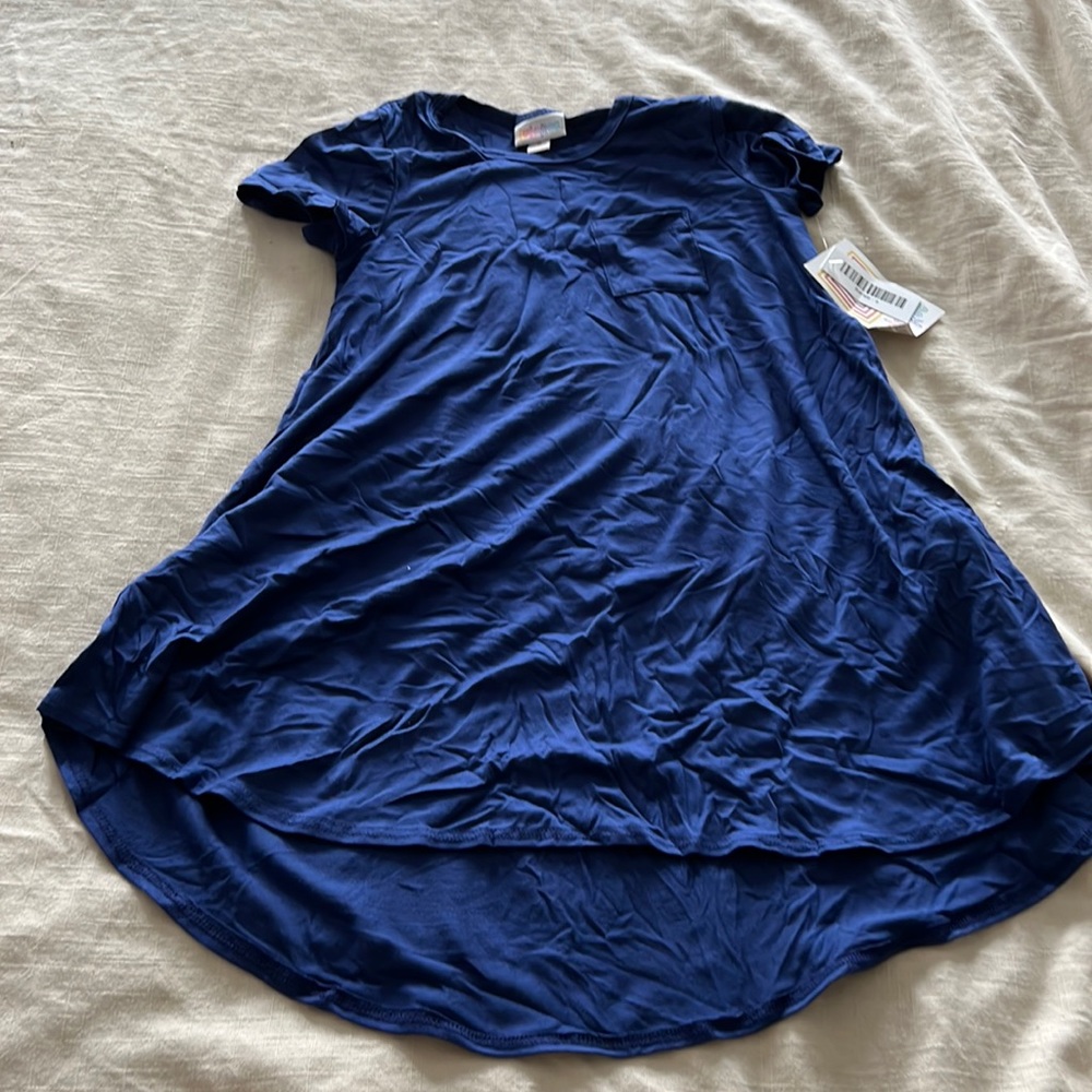 Lularoe solid blue Scarlett size 6